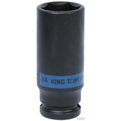 Dugókulcsfej 1/2" 24mm gépi hosszított King Tony