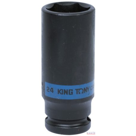 Dugókulcsfej 1/2" 24mm gépi hosszított King Tony