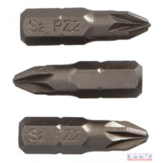 Bit fej PZ2x25 mm  3 db-os