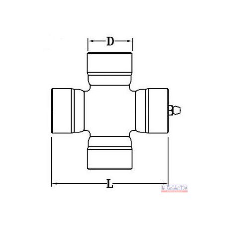 Kardánkereszt 32x 76