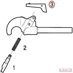 Feszítő lakat fej DN-50 rögzítő kar