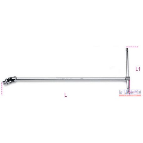 Dugókulcs hajtószár  1/4" 400mm csuklós Beta
