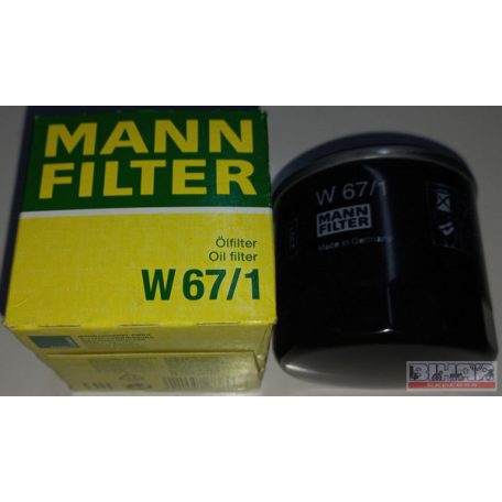 Olajszűrő W67/1 Mann-Filter